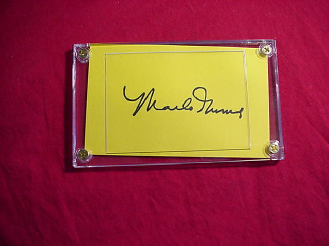 MARLO THOMAS Signed 3x5 Signature Cut and 50 similar items