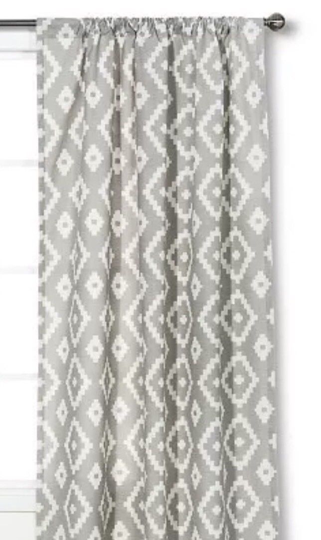 Threshold Gray Farrah Southwest Curtain And 18 Similar Items