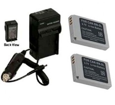 2 Batteries + Charger For Canon SD700IS SD790IS SD800IS SD850IS SD870IS SD880IS - $30.57