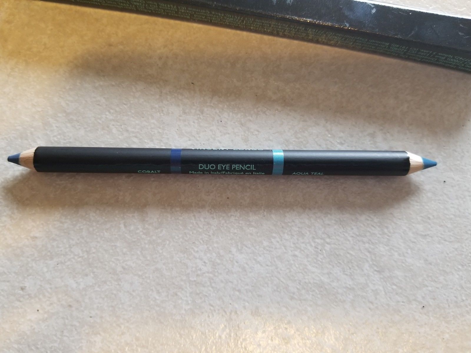 Vincent Longo Duo Eye Pencil in Cobalt/Aqua Teal - NIB - $13.98