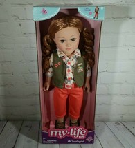 My Life As Poseable Zoologist 18” Doll Blonde/Red Hair Green Eyes Light ... - $31.14