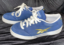 Vintage 90’s Reebok Blue Canvas Women&#39;s Athletic Shoes Logo Chargers NFL... - $24.74