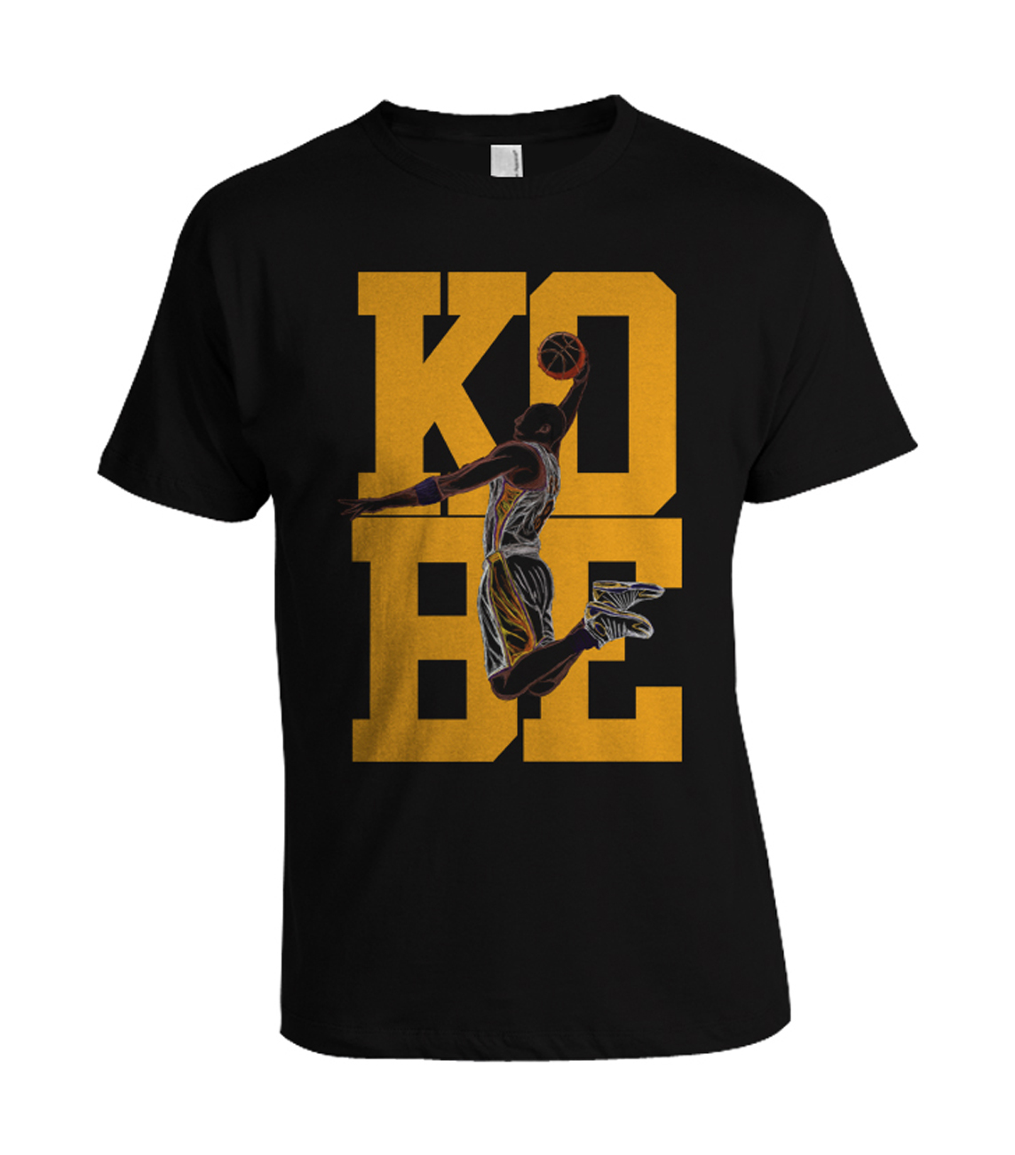 Image of Kobe farewell Los Angeles handmade art Gift basketball tee t shirt jersey