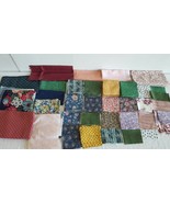 Big Lot of 100% Cotton Quilting Fabric Pre-cut Assorted Color and Styles... - $19.99