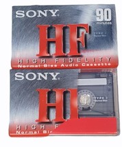 Sony HF HI Fi Recording 90 Minutes Normal Bias Audio Cassette Tapes Lot ... - $12.59