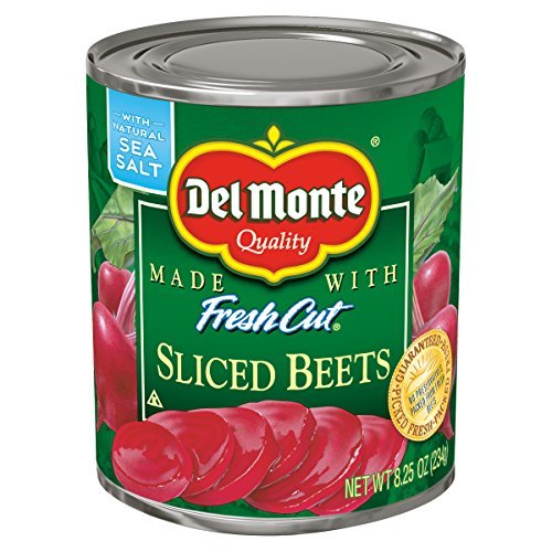 Del Monte Canned Fresh Cut Sliced Beets, 8.25Ounce Pack of 12 Smoky