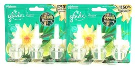 2 Packs Glade PlugIns 2.01 Oz Limited Edition Bamboo Bliss Song 3 Ct Refills