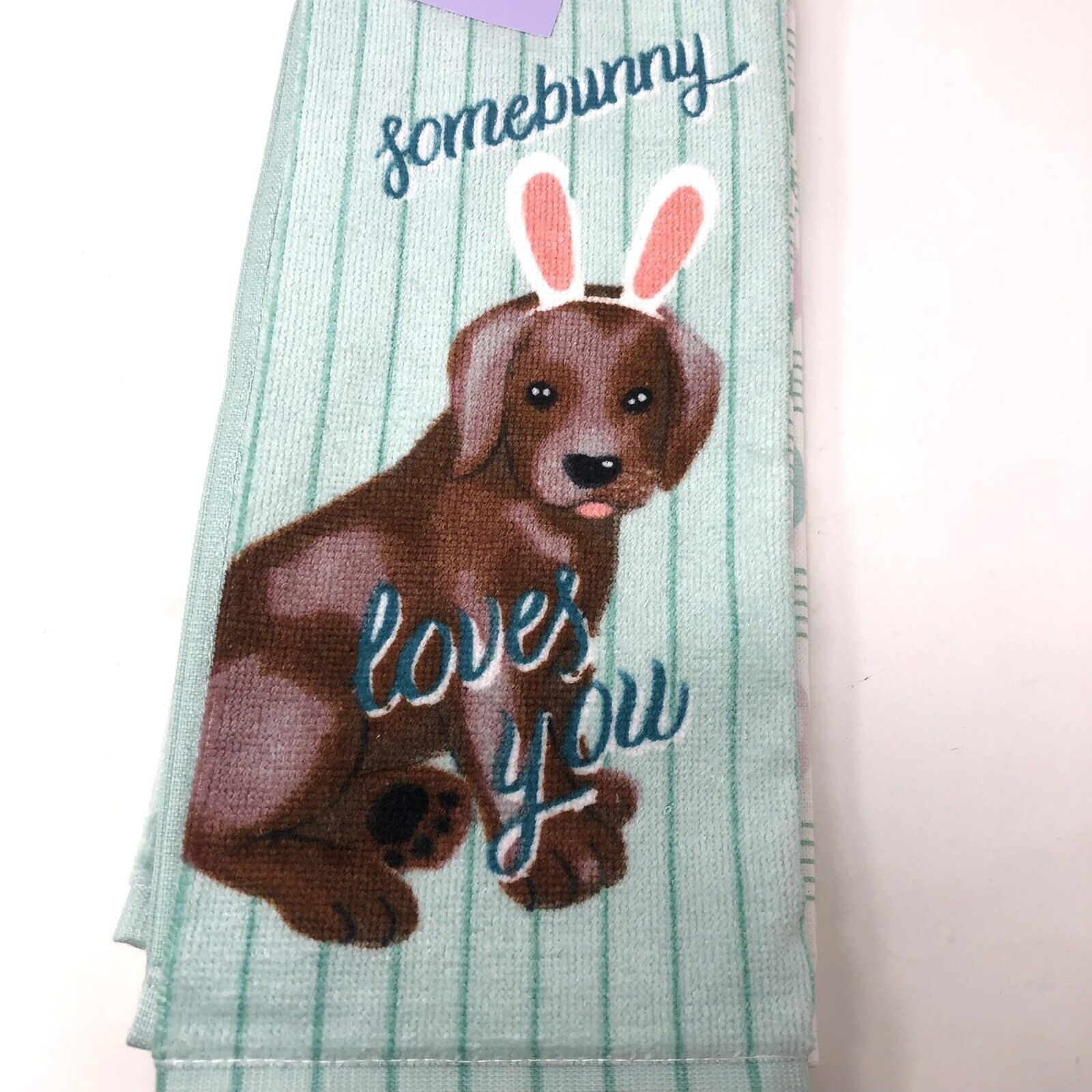Some Bunny Loves You Kitchen Towel 2 Pack by Kohls Celebrate Easter Together New - $11.99