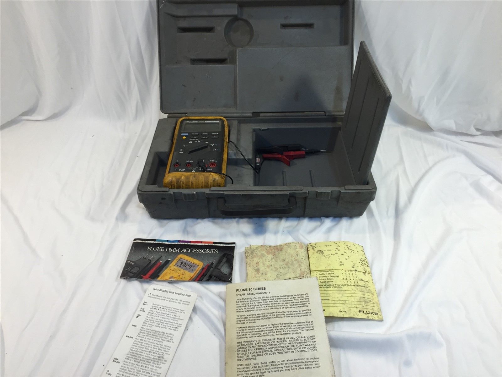 KentMoore J39200 Digital Multimeter Kit Fluke With Case & Accessories