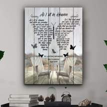 As I Sit in Heaven Photo Memorial Canvas - $49.99