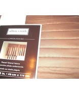Allen Roth Lincolnshire Valance Pleated Tailored Window TAN 18 x 45 FREE... - $18.80