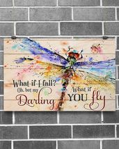 Dragonfly Colorful Art My Darling What If You Fly Canvas Wall Art - $49.99