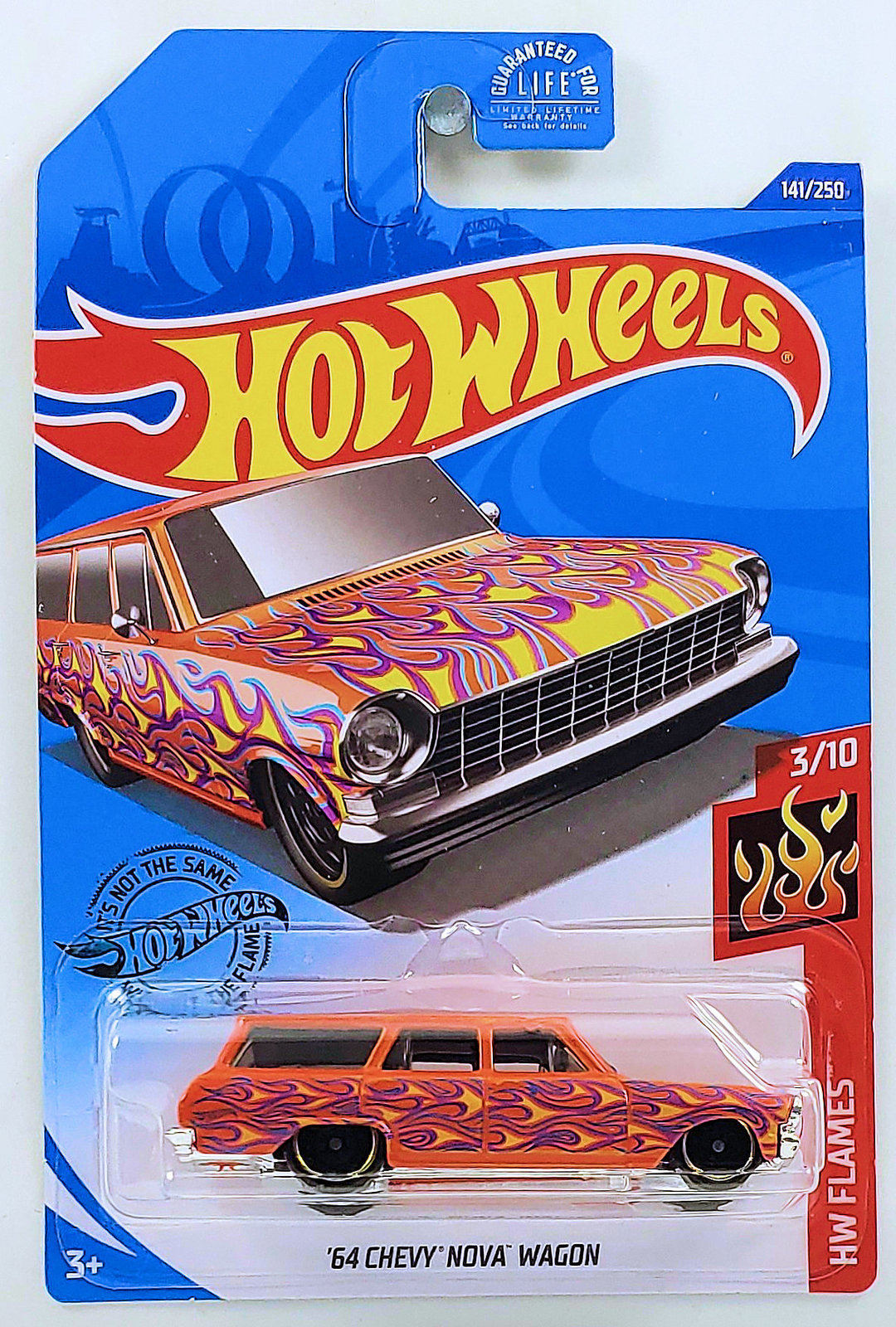 Hot Wheels ~ '64 Chevy Nova Wagon ~ 2020 HW Flames - Contemporary ...