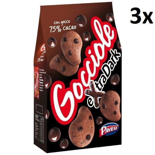 Biscuits Gocciole Pavesi Barilla - Lot De 12 Paquets 500g | Biscuits Chocolat Petit-déjeuner