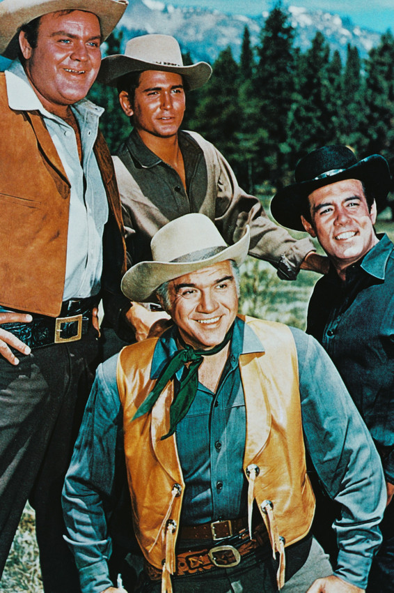 Primary image for Bonanza Cast Portrait With Pernell Roberts 18x24 Poster
