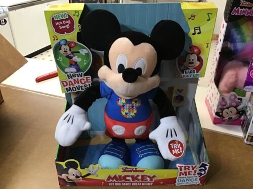 just play mickey hot dog dance break feature plush