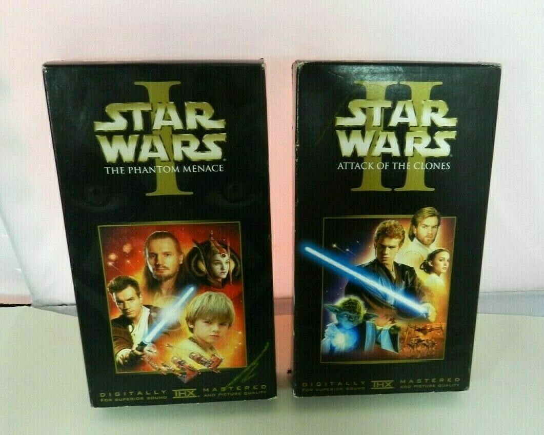 star wars ii attack of the clones in box vhs unopened