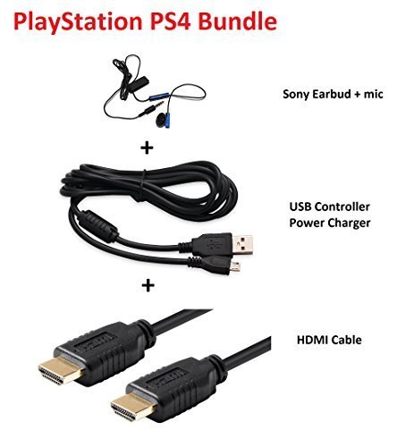 Primary image for GodMode PlayStation 4 PS4 Slim Pro GamerPlay+ Bundle OEM Sony Earbud Microphone 