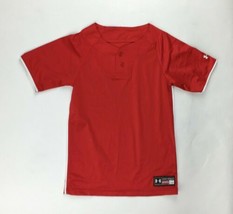 Under Armour Classic Two Button Training Baseball Jersey Youth Large Red UBJ108Y - $32.00