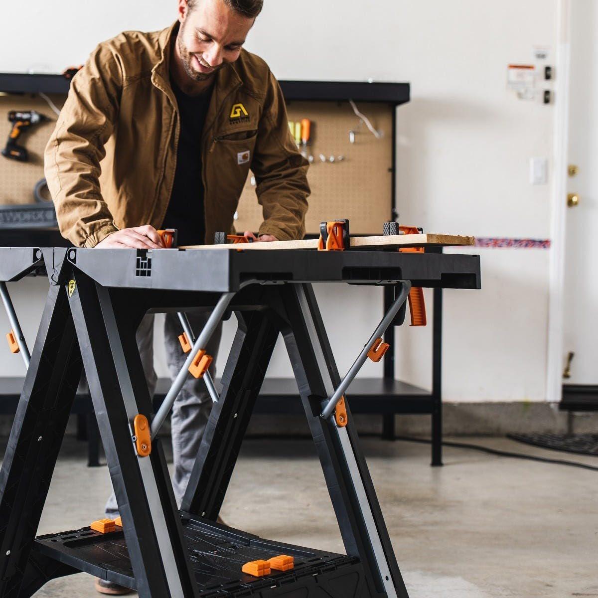 WORX WX051 Pegasus Folding Work Table and Sawhorse Work Tables
