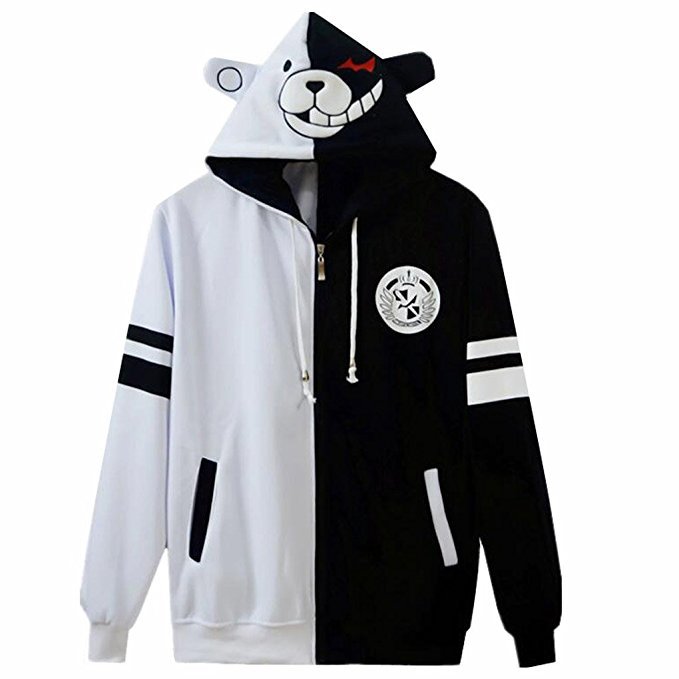 Danganronpa Anime Monokuma Cosplay Costume Hoodie Jacket - Unisex