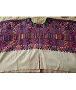 Handmade Woven Embroidered Shawl Cover Up Vibrant Multicolors - $125.00