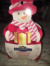 chirardelli snowmen ornament peppermint bark candy - $11.52