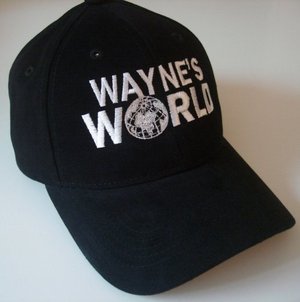 Wayne's World embroidered logo cap Wayne Campbell Hat Halloween costume ...