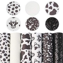 David Angie 6pcs 7.7&quot; x 12.9&quot; (20 cm x 33 cm) Black White Series Cow Pat... - $22.98