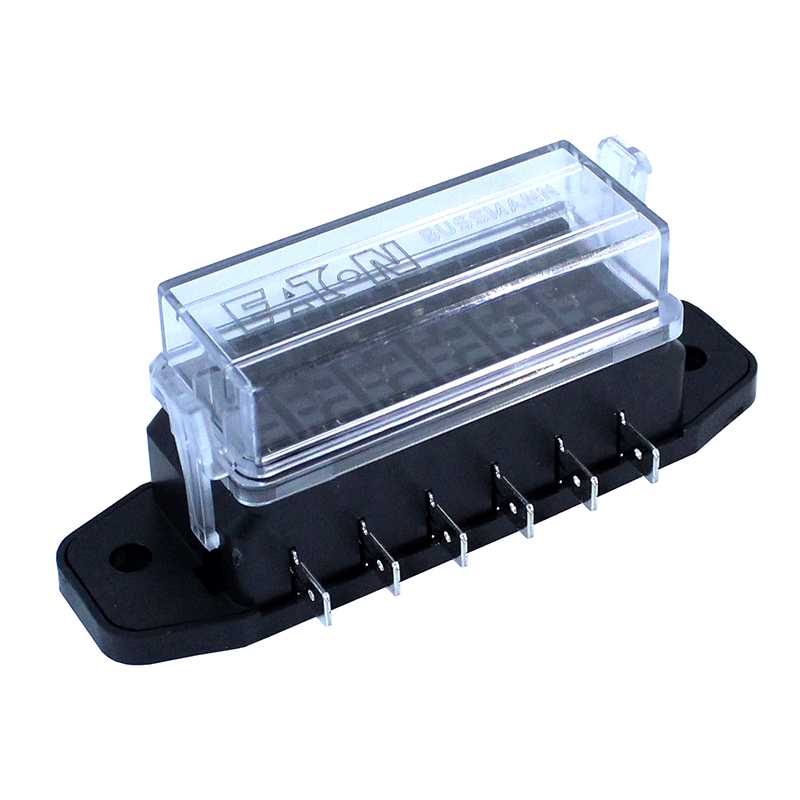 Bundle of 17 NEW Eaton 6 pole blade type fuse box with clear protective