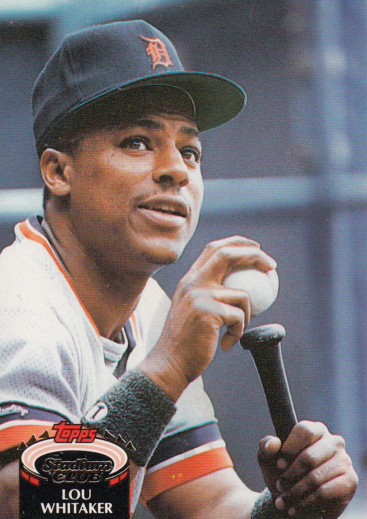 Lou Whitaker 1992 Topps Stadium Club Card 550 Baseball Cards