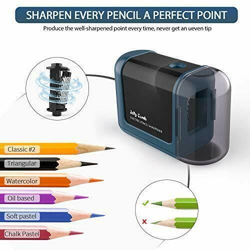 Electric Pencil Sharpener kids, Jelly Comb Battery Operated Automatic Pencil Sha Pencil Sharpeners