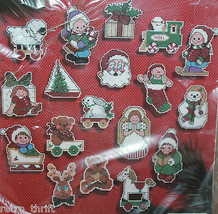 Janlynn Jolly Christmas Ornaments Set of 18 Cross Stitch Kit 77-625 New - $24.59