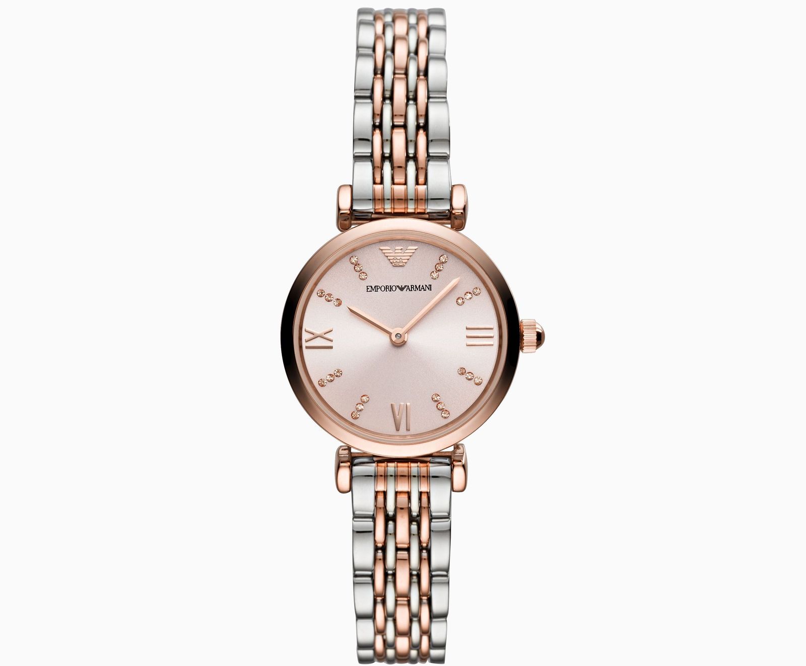 Emporio Armani Rose Gold Stainless Steel Women's Watch AR11223