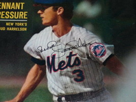 Bud Harrelson Signed Framed 1970 Sports Illustrated Magazine Cover Mets image 2