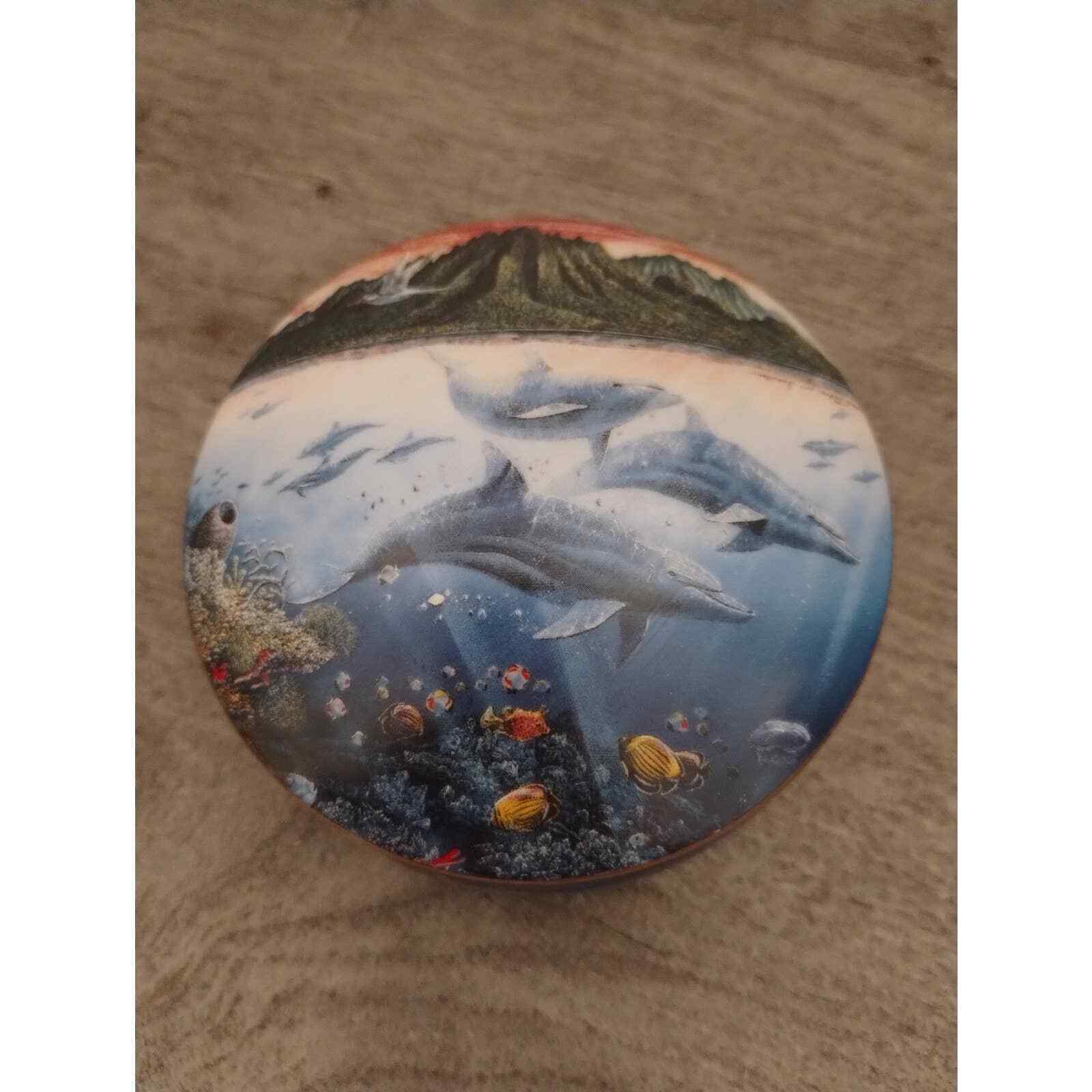 Danbury Mint Tropical Wonderland Everything is Beautiful Robert Nelson Music Box - $23.36