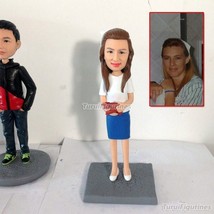 Turui Figurines Custom wedding cake topper Bride and groom personalized ... - $78.00
