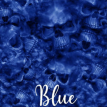 Reaper Skulls Blue vinyl Wrap  air release Matte Laminated 12"x12" - $9.41