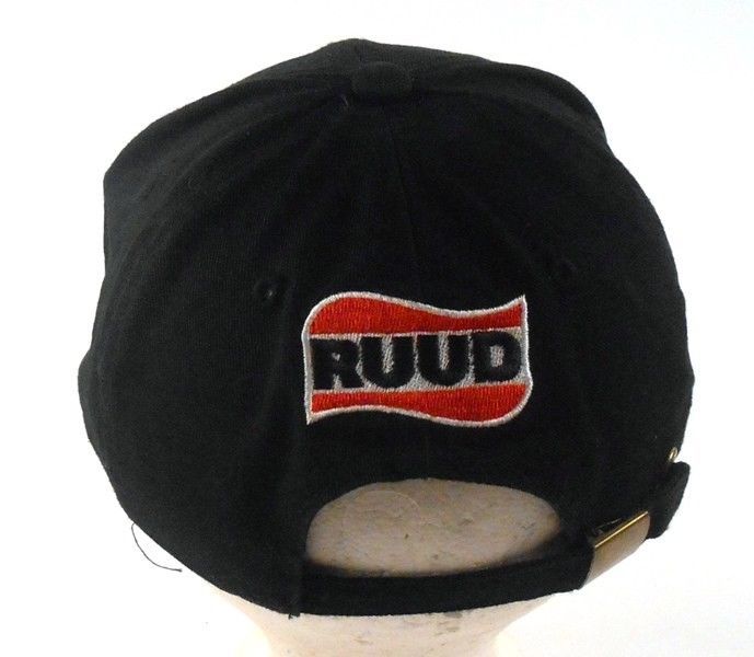 Ruud HVAC Embroidered Logo Black Palm Tree Strapback Cap Hat Hats