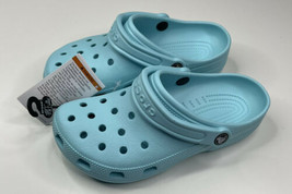 crocs NWOB classic rubber blue slip on sandals women’s size 7 I3 - £25.28 GBP
