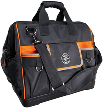 Klein Tools 55469 Tradesman Pro Wide-Open Tool Bag One Size, Black/Orange  - $144.91