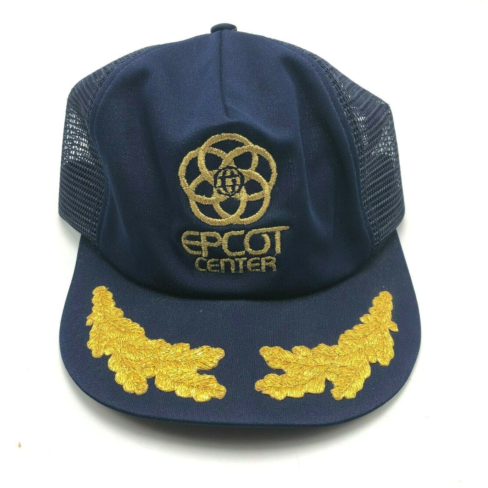 Vintage Epcot Center Walt Disney Hat Cap Snapback Blue Scrambled Eggs ...