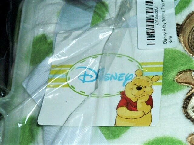 NEW Baby Disney Pooh Tigger Green Super Soft Plush Lovey Security Blanket NWT 