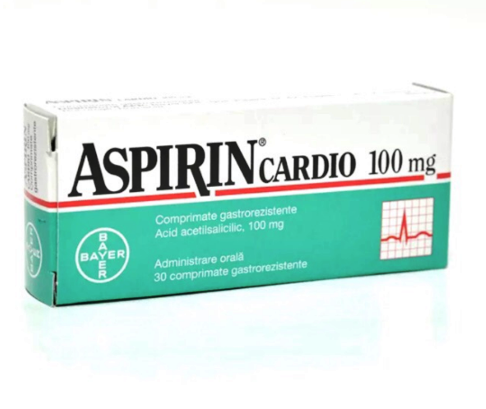 1 Box Bayer Aspirin Cardio 100’s Enteric Coated Tablet Free Shipping .