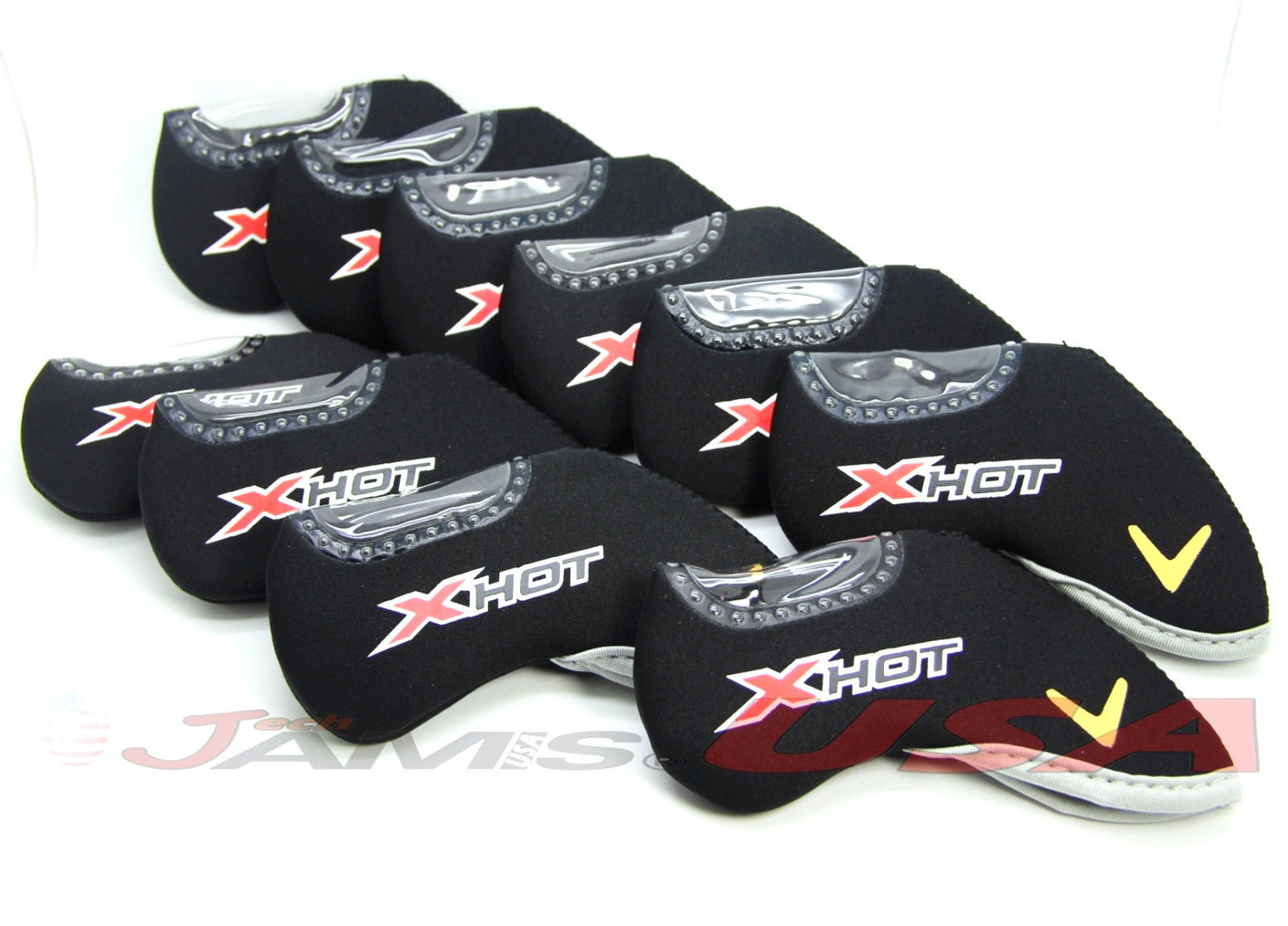 10 pcs Headcovers Set For Callaway X X2 HOT Golf Neoprene Head Cover