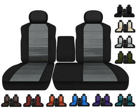 Fits Chevy C/K 1500 truck 95-98 front set seat covers 60/40 seat with console - $109.99