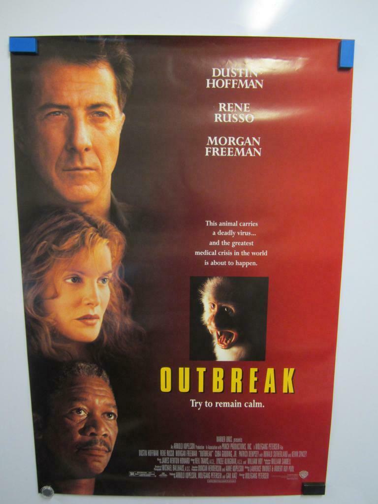 OUTBREAK Dustin Hoffman Rene Russo Freeman Original Movie Poster