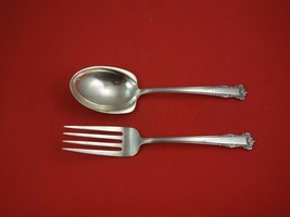 English Shell by Lunt Sterling Silver Salad Serving Set AS 2pc 9" - $286.11
