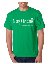Men&#39;s T Shirt Matthew The Apostle Merry Christmas Tee Holiday - $17.94+