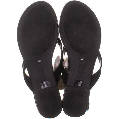 Alfani Heathh Slip On Flip Flop Sandals 640, Black, 9 US - Sandals ...